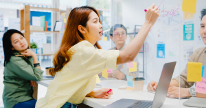 Education marketing funnel with conversion tracking stages