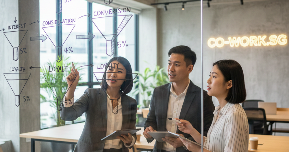 Singapore marketing team building conversion-focused direct response funnel - ThriveMediaSG performance strategy